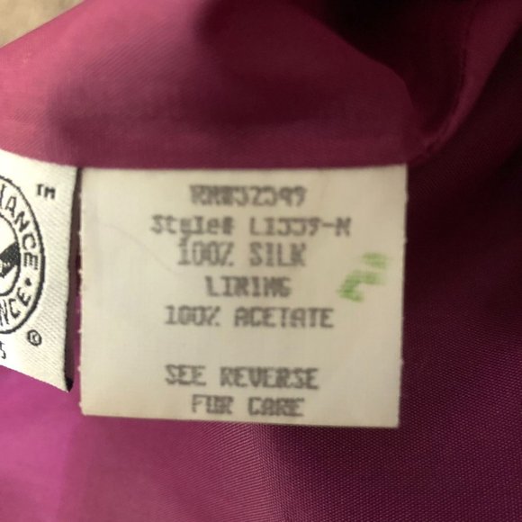 Vintage Laundry by Shelli Seagal Dress Womens 4 Used Magenta Silk - Picture 9 of 16